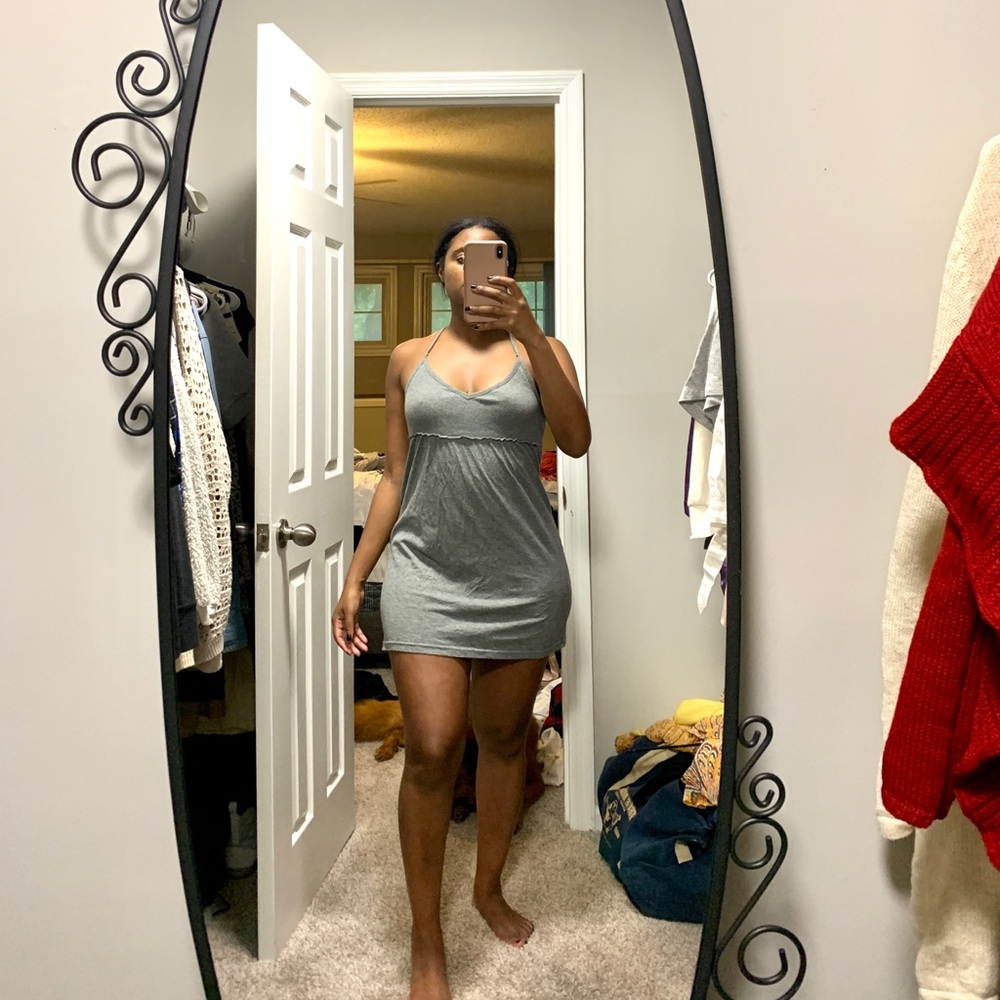 Gray mini dress